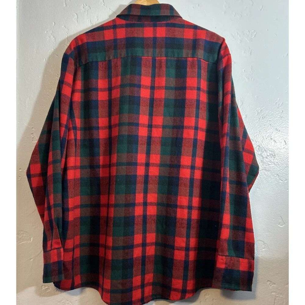VTG Northwest Territory Soft Flannel Shirt Jacket Men Red Plaid Quilted XL